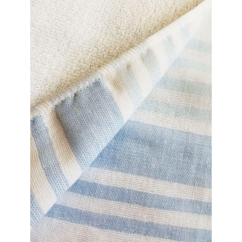 IPPINKA Senshu Japanese Towel, Ultra Soft, Quick-Drying, Two-Tone End Stripes,