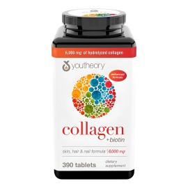 Youtheory Colágeno Mas Biotina 390 Tabletas