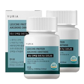 Yuria 류신 단백질 타블렛 아르기닌 오르니틴 2박스 1000mg 120정 4개월분 Lysine Protein Tablet Arginine Ornithine 2 Boxes 1000mg 120 Tablets 4-Month Supply