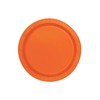 Generique - Orange Pappteller rund