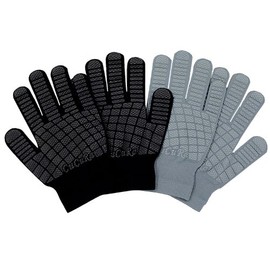 CuCuRa Gray Black 2 Pair Set (Anti-slip Work Gloves)