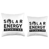 Solar energy technicians solar power solar power Throw Pillow
