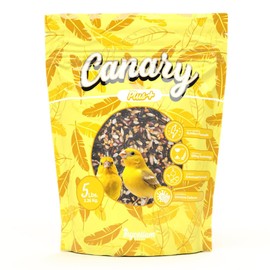 Mycelium Canary Plus Bird Seed (5 LB Bag) | High-Fat, Vitamin-Enriched Canary Food for Energy, Immune Defense & Feather Health | Organic Seed Blend for Small Pet Birds | Non-GMO & Made in USA