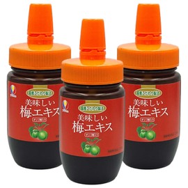 Yakuzen Delicious Plum Extract with Oligosaccharide, 4.6 oz (130 g), Easy to Use Tube Type (Set of 3)