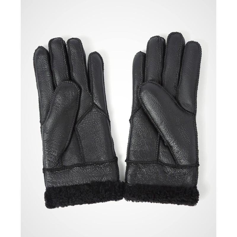 YISEVEN Women's Winter Sheepskin Shearling Leather Gloves Mittens Wool Cuffs