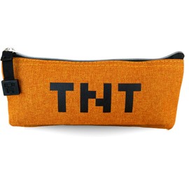 Profit.relaxed Pencil Case for Boys Elementary School Students Pen Case Supplies Middle School High School Stationery Slim Compact 1 Piece, Brown, Japanese