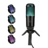 Bewinner RGB Gaming USB Condenser Microphone with Stable Structure, Metal