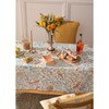 patdrea Designer Yellow French Spring Summer Tablecloth, Rustic Linen Floral