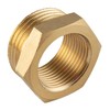 1/2 Inch to 3/8 Inch Reducer, Brass, Male Thread X