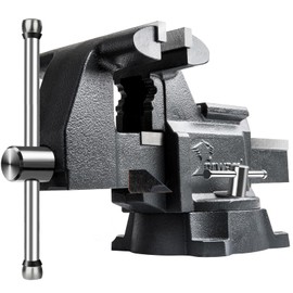 Forward CR40A 4.5 Inch Bench Vise Heavy Duty Vice with Anvil and 210 Degrees Swivel Base (4 1/2")