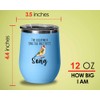 Flairy Land Bird Lover Blue Edition Wine Tumbler 12oz -