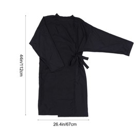 Minkissy Hair Styling Accessories Salon Smock Stylist Jacket Uniform Hairdressing Cape Hairdresser Workwear Hair Beauty SPA Guest Client Kimono Gown Pet Grooming Coveralls Black Hair Cutting Cape