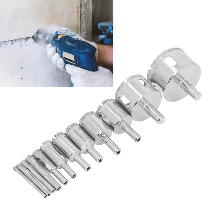 Round Shank Emery Hole Saw Bit Kit Robust High Speed