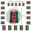 FFILL Kenyan Banner Flag String, Kenya Mini Flag Small Banner,