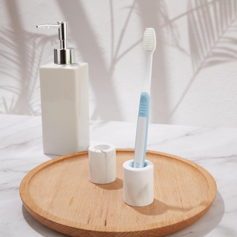 Mini Diatomite Toothbrush Holders for Bathrooms, Quick-Dry Tooth Brush Organizer