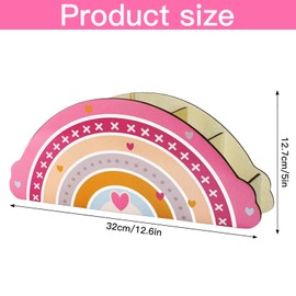 Cisixin Rainbow Pencil Holder, Desk Organiser, Creative Decoration Caddy, Desktop Storage for Home Office