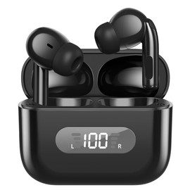 Wireless Earbuds, Immersive HiFi Stereo Bluetooth 5.3 Earphones, Deep Bass, 4 Mic ENC Noise Cancelling, 72h Playtime, IPX8 Resistance Earbuds, for iOS and Android