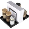 Napkin Holder for Table, Metal Napkin Holder with Salt and
