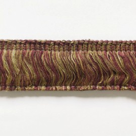 Plankroad Fuschia and Mustard High Quality Decorative Brush Fringe Trim by the yard