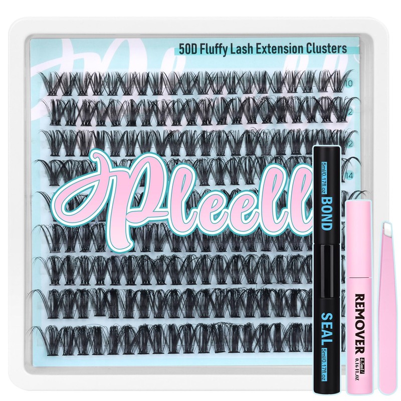 Wispy Lash Clusters Kit Natural Eyelash Extension Kit D Curly