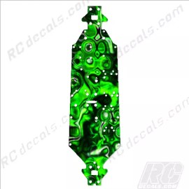 Arrma Fireteam 6s BLX Chassis Protector Decals #AR106058 Green Bubbles Fire Team