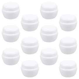 Vaguelly 12Pcs Sift Mushroom Shape Empty Bottles Travel Containers with Sealed Lid for Creams Balms Ointments and Lotions Lightweight and Durable Packaging for Cosmetics