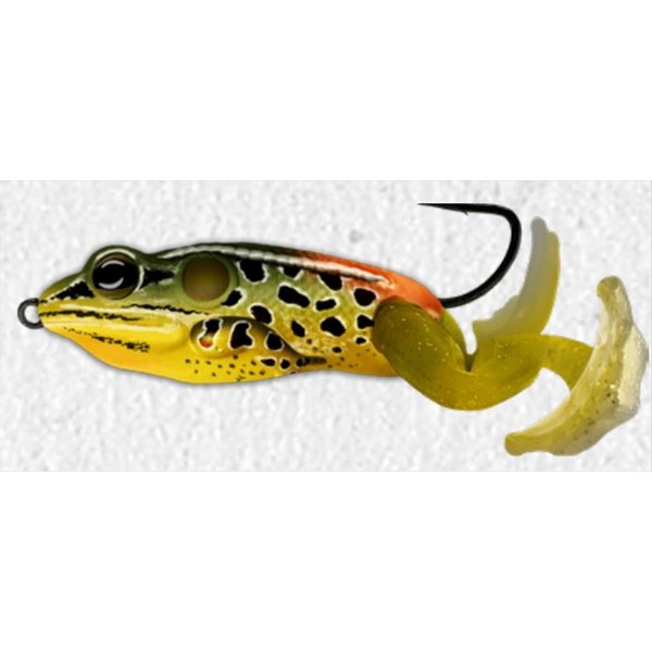 The Ultimate Frog Popper Bait 2", 3/4 Oz, Emerald/Rd