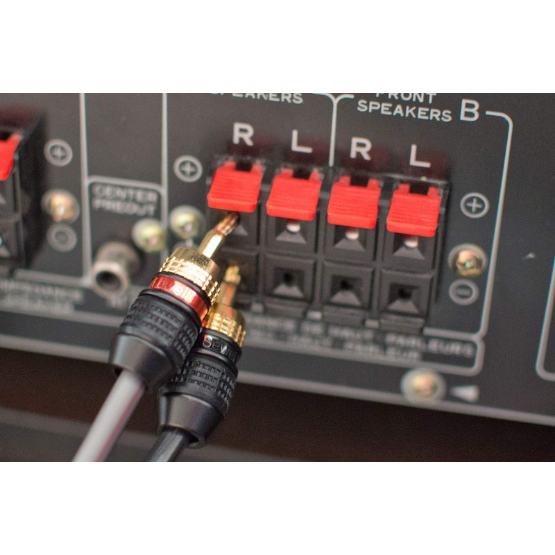 Deadbolt Flex Pin Banana Plugs for Spring Loaded Speaker Terminals,