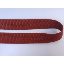 1 Inch Cotton Webbing 10 Yards Cotton Strap for Tote Canvas Bags Crafts Sewing (2040 Brown)