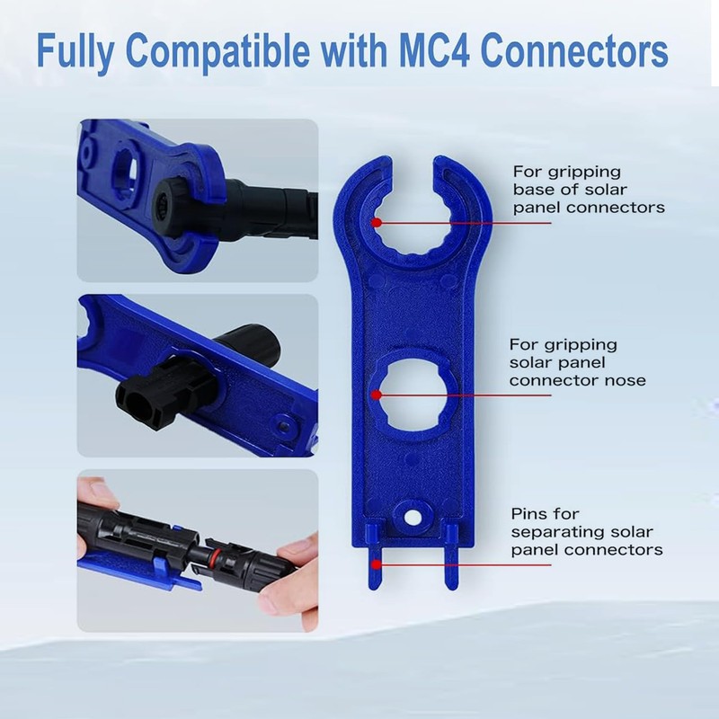 LxcshLjx MC4 Solar Panel Connectors, 5 Pair Male/Female Waterproof Solar