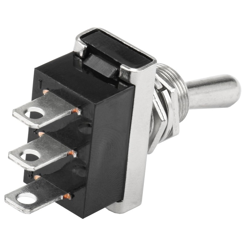 Heschen Metal Toggle Switch Flick Flip, KN3D-102, 12V 25A, ON/ON,