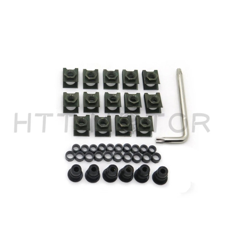 HONGK Glod Motorcycle Sportbike Complete Fairing Bolts Kit Fastener Clips