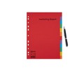 Esselte Leitz Register Karton A4 Multi-Colour 12 tabs multicoloured