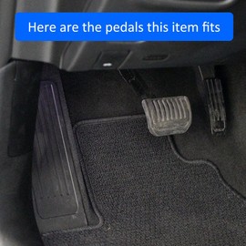 MIHUMIMO Steel Sport Footrest Dead Gas Brake Pedal Pad Cover Compatible with 2022-2025 Jeep Grand Cherokee L WL Accessories