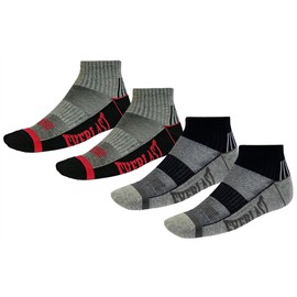 Everlast Mens Modern Socks, Black Grey