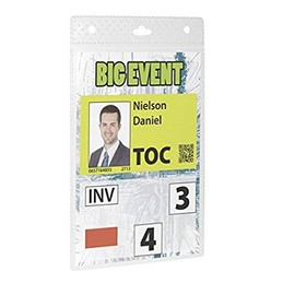 Durable 852619 Event-Nametag A6, 20 pcs, Transparent