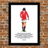 Manchester United - Man UTD - George Best Quote Framed