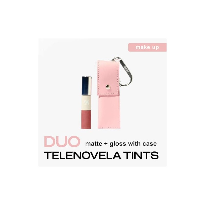 SARELLY, Dúo Telenovela, Tinta para Labios + Gloss, Estuche de