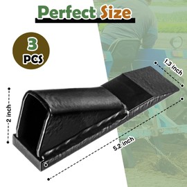 Shimeyao 3 Pack Replacement Box Blade Shank Points Box Scape Blade Ripper Shanks Tips Crimp, Weld On, Replacement, Digging, Plowing for 3/4" Thick Shanks or Tractor