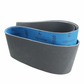 4 x 36 Inch Sanding Belts 1000 Grit Ultra Fine Knife Sharpening Silicon Carbide Sander Belts for Metal, 6-Pack