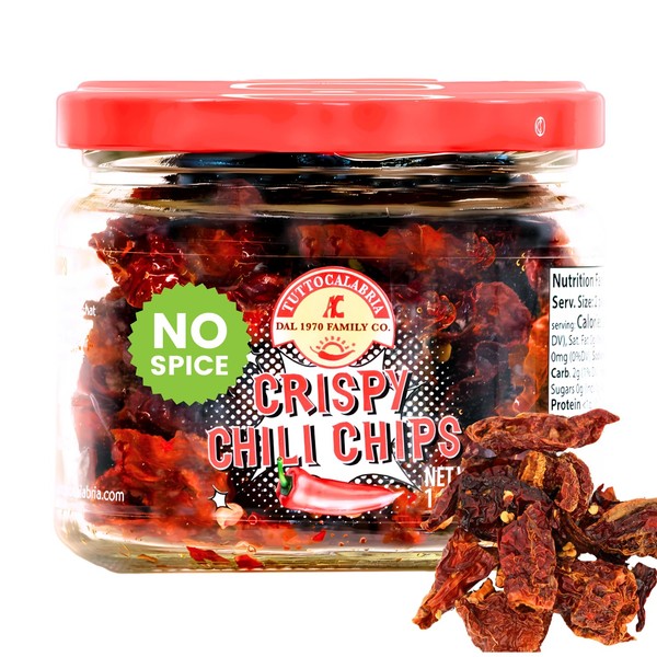 Mild Crispy Chili Chips Made with Sweet Pepper Dry, without