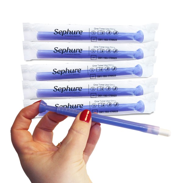 Sephure Easy-to-Use Suppository Applicator for Women and Men, Disposable Applicator for Suppositories for Constipation from Various Brands, 1-Pack, 6-Count, Size D0