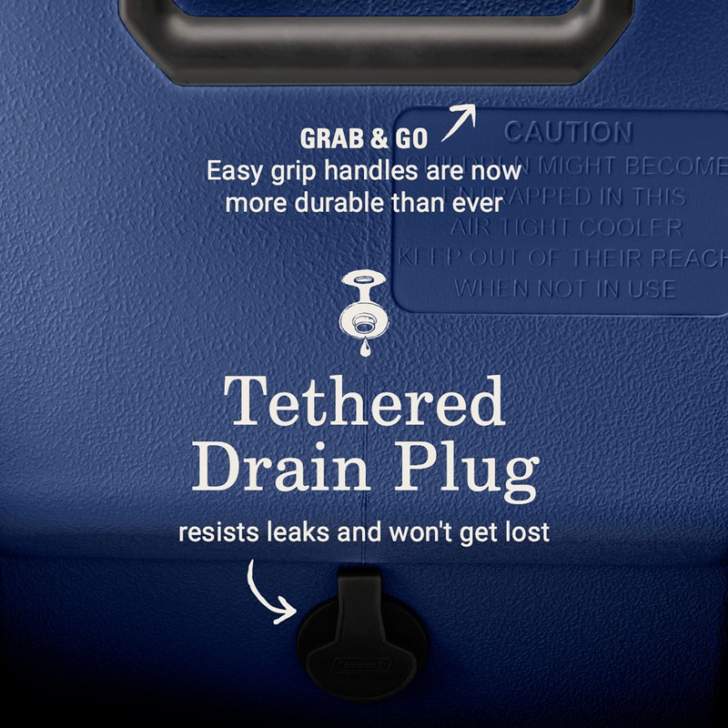 Coleman Classic Series Insulated Portable Cooler, Leak-Resistant Outdoor Hard Cooler