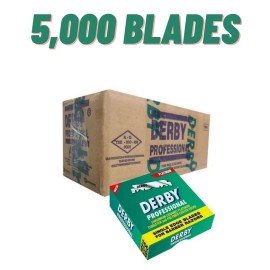 Derby 5,000 Blades Derby Professional Single Edge Razor Blades (50 Packs of 100 )