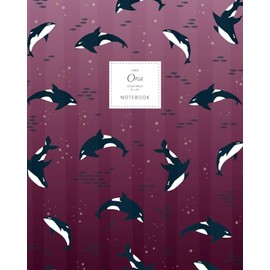 Orca Notebook - Ruled Pages - 8x10 - Large: (Coral Edition) 192 pages (8x10 inches / 20.3x25.4 cm / Large)