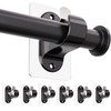 ANDGOO 6 Pack No Drill Curtain Rod Brackets, Renter Friendly