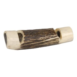 EUROHUNT Real Horn Gun Dog whistle, Hundepfeife Hirschhorn circa 7 cm, Hirschhorn