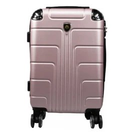 Maleta Jony 003-6 34cm de ancho x 55cm de alto x 20cm de profundidad color rosa diseño rayas