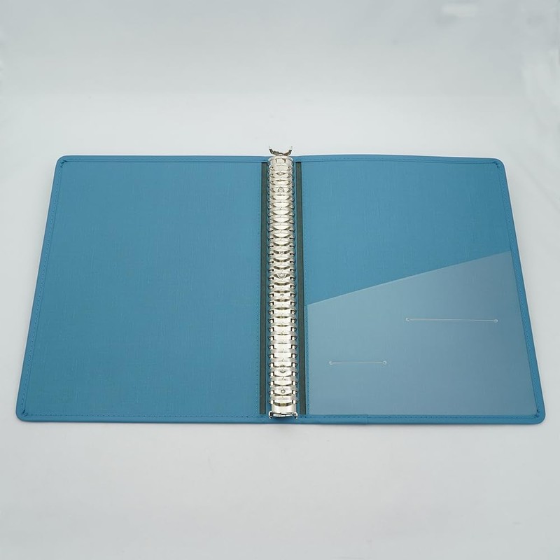 As One Carte Book 0-5760-05 X Shape/30 Holes, Blue, Back