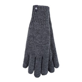 HEAT HOLDERS Mens 1 Pair 2.3 Tog Heatweaver Yarn Gloves - Charcoal M/L